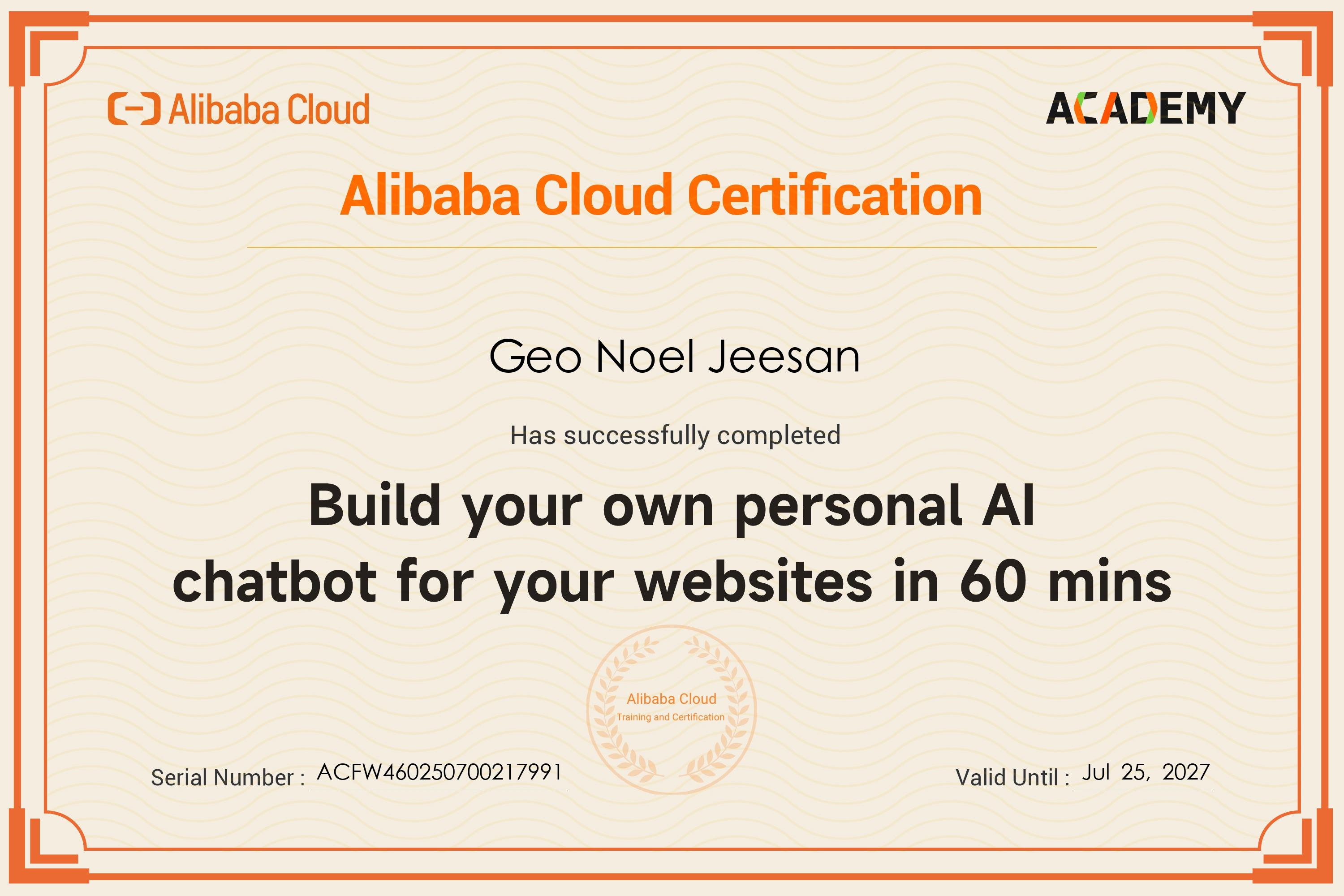 Alibaba Cloud Certification