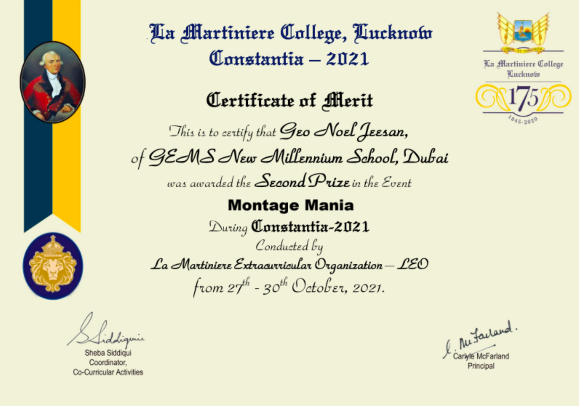 Certificate of Attendance